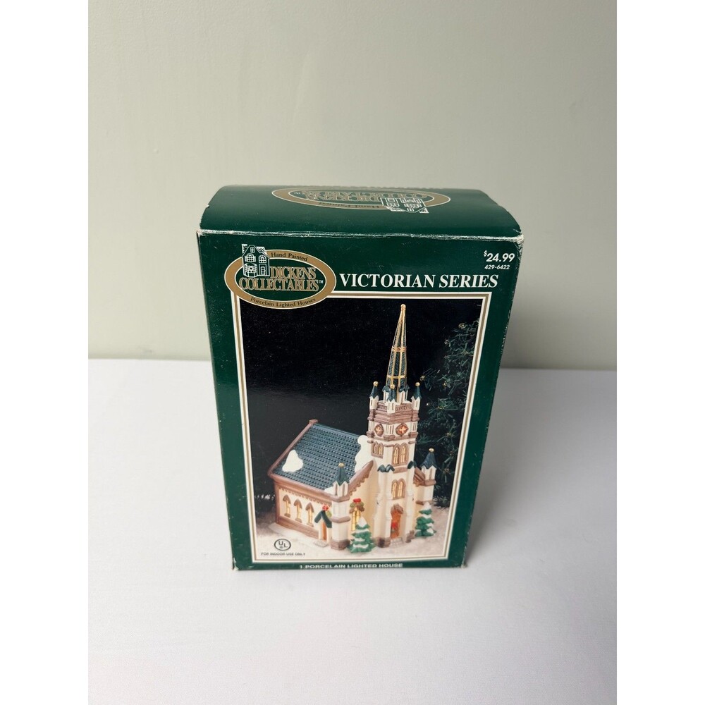 Dickens Collectables Victorian Series 1998 Lighted Church 429-6422 Box